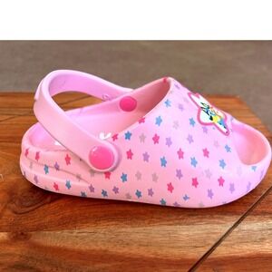 Bluey Pink Star Clogs Sandals Kids Size 9 Toddler Beach Pool Shoes NWOT